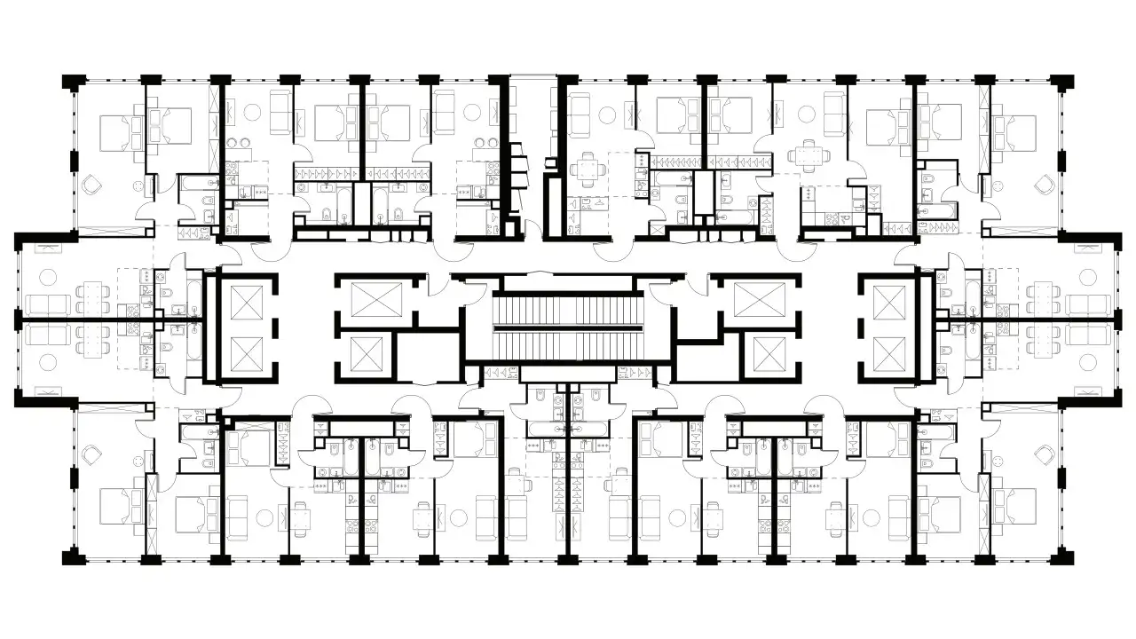 3-х комнатная квартира, 56,70 м², 33 эт., ЖК Level Южнопортовый, Левел Южнопортовый, фотография 2