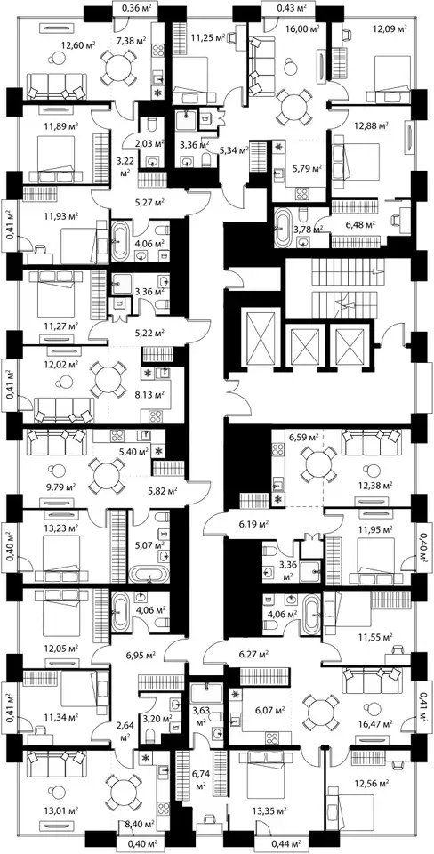 3-х комнатная квартира, 59,15 м², 24 эт., ЖК Life-Варшавская, Лайф-Варшавская, фотография 2