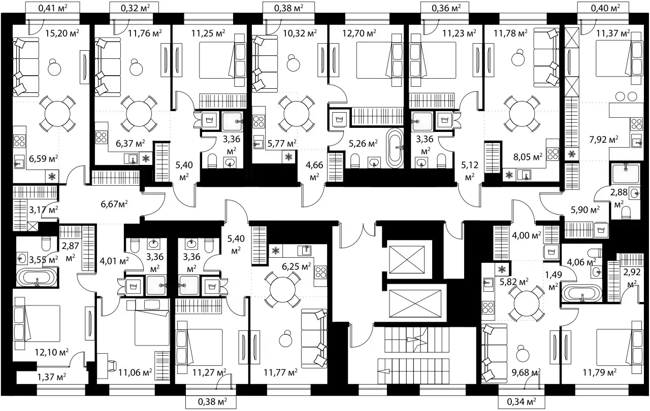 3-х комнатная квартира, 70,36 м², 6 эт., ЖК Life-Варшавская, Лайф-Варшавская, фотография 2
