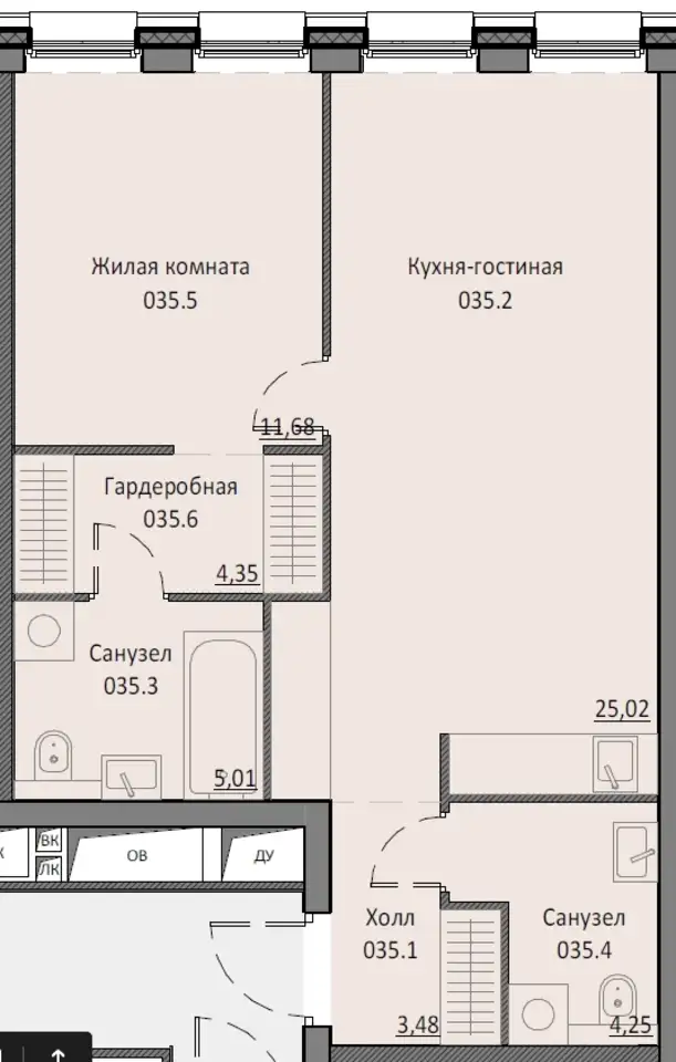 Продам апартаменты, 53,78 м², 6 эт., ЖК Инсайдер, фотография 2