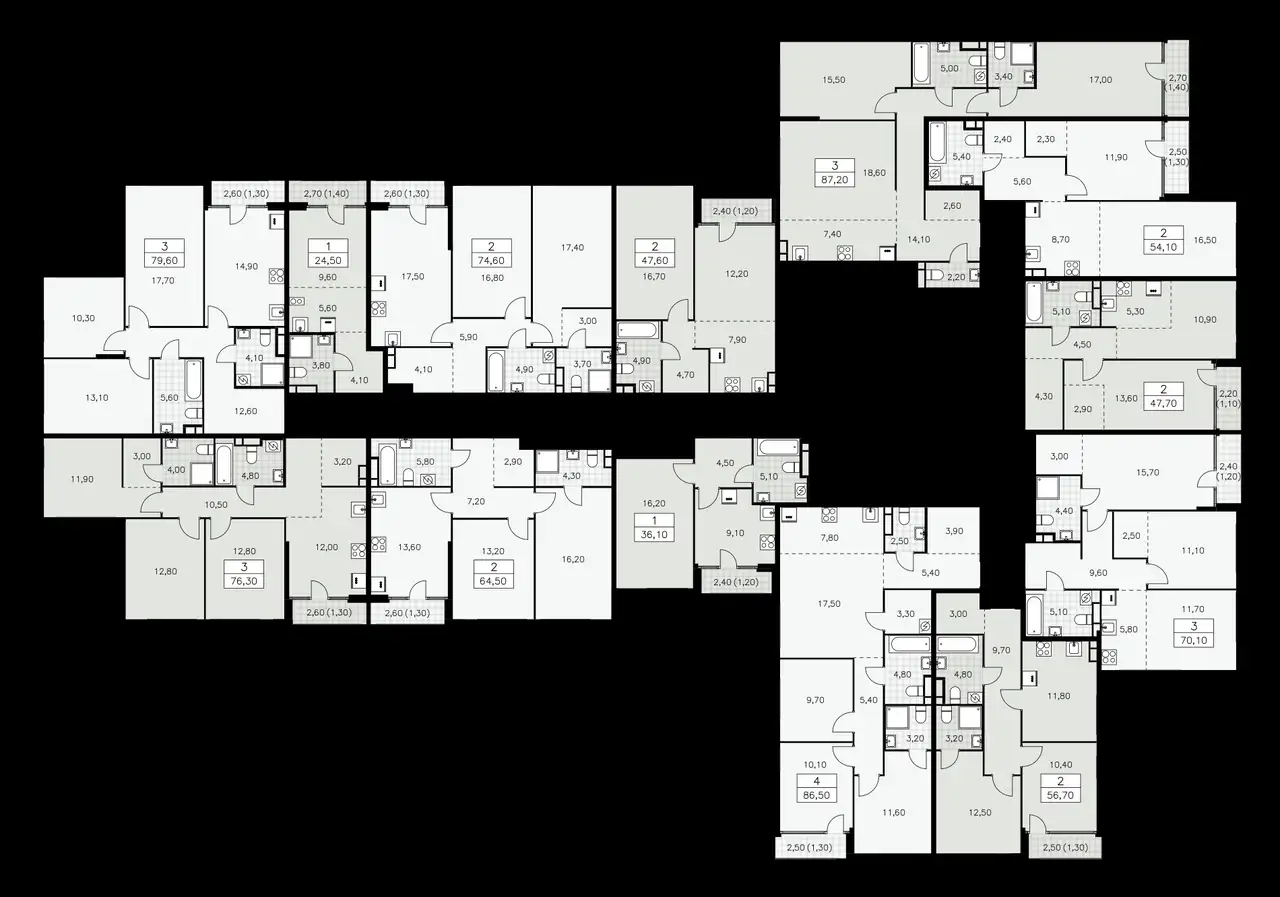 2-х комнатная квартира, 56,70 м², 10 эт., ЖК Дом на Зорге, фотография 1