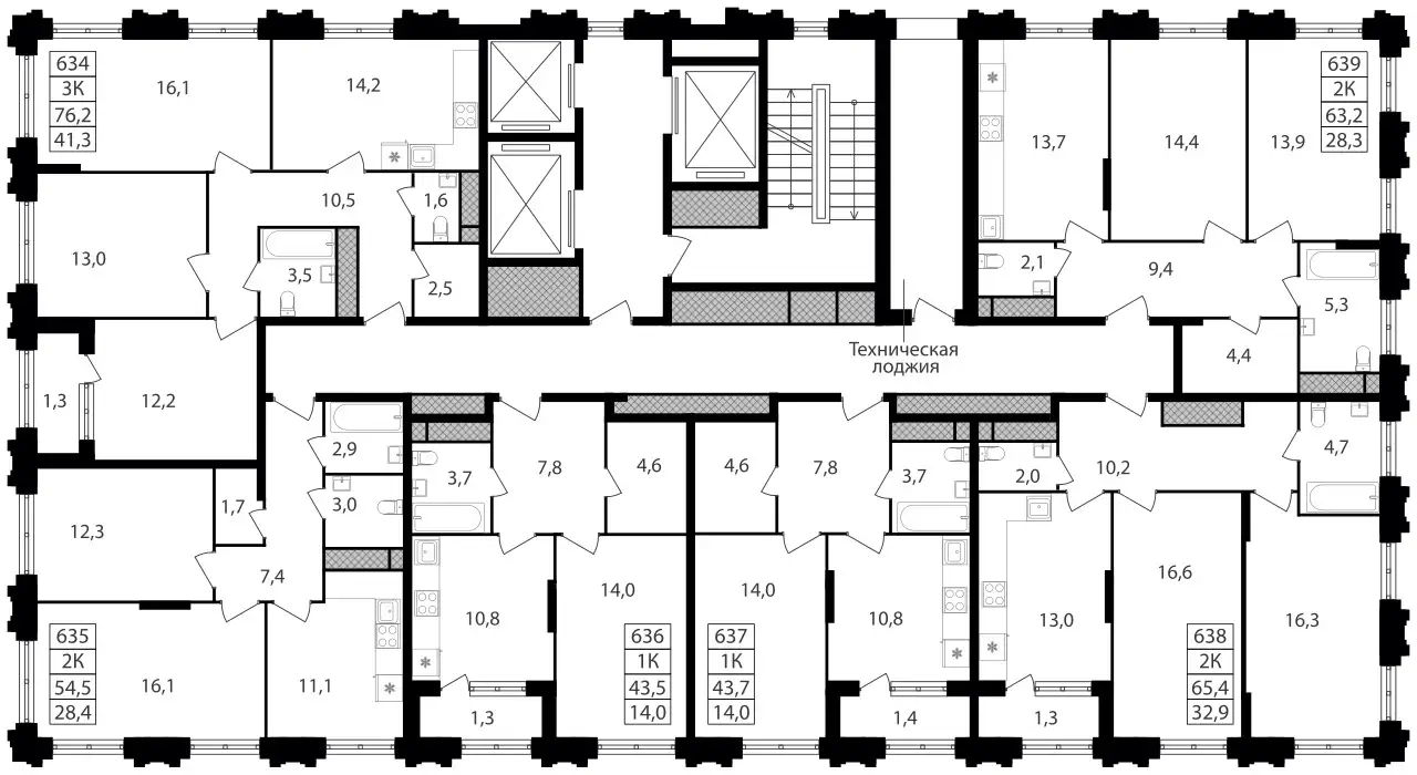 2-х комнатная квартира, 54,50 м², 30 эт., ЖК Варшавские ворота, фотография 2