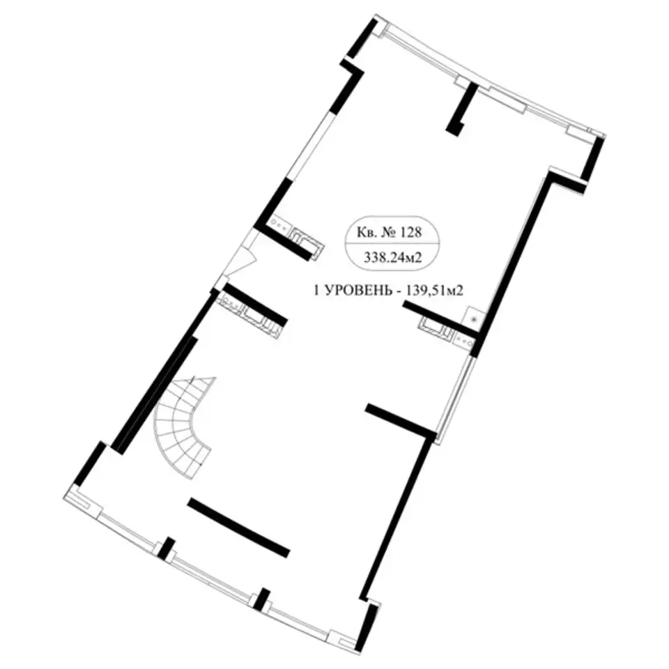 4-х комнатная квартира, 337,98 м², 17 эт., ЖК Маршал, фотография 1