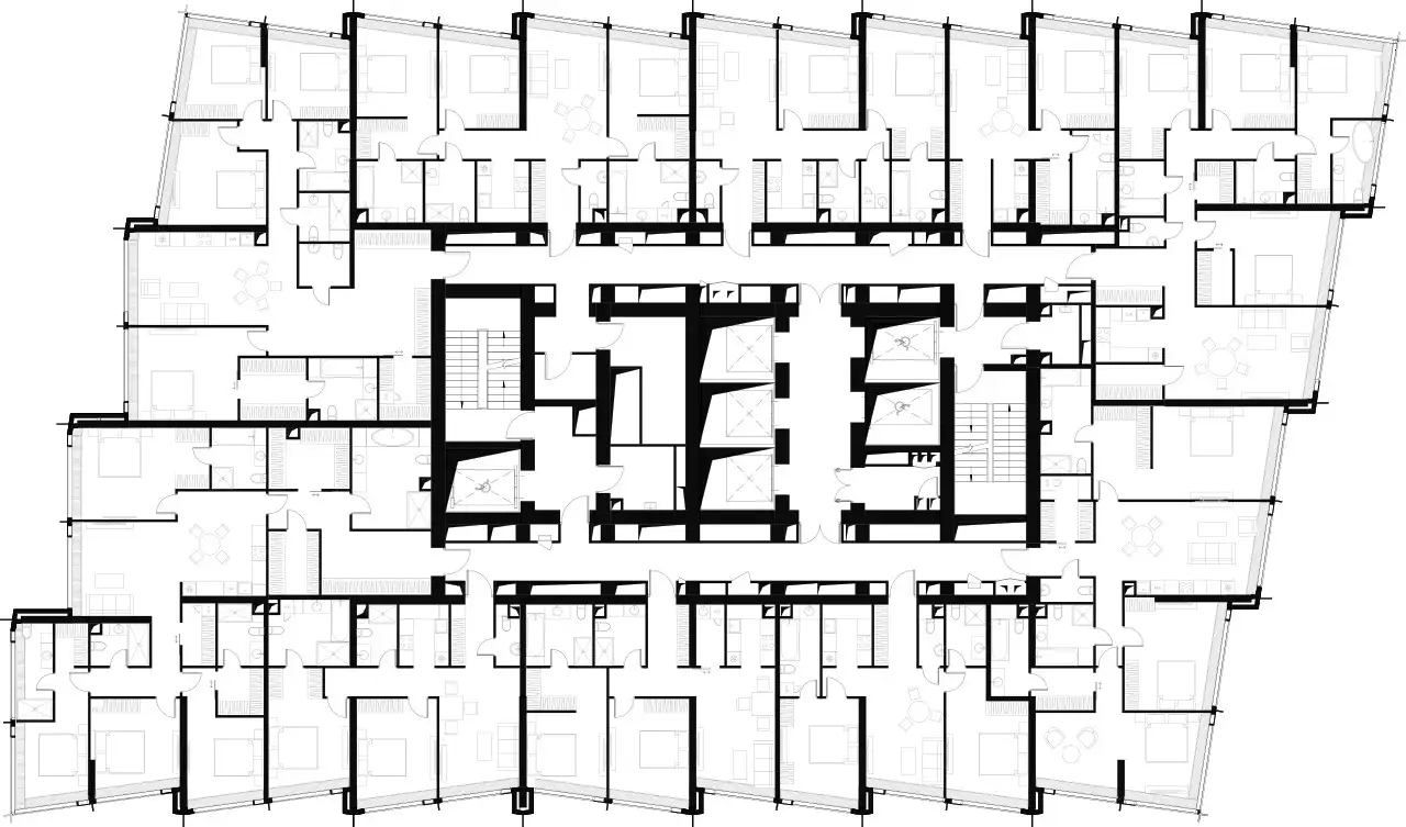 4-х комнатная квартира, 148,05 м², 68 эт., ЖК Дом Дау, фотография 2