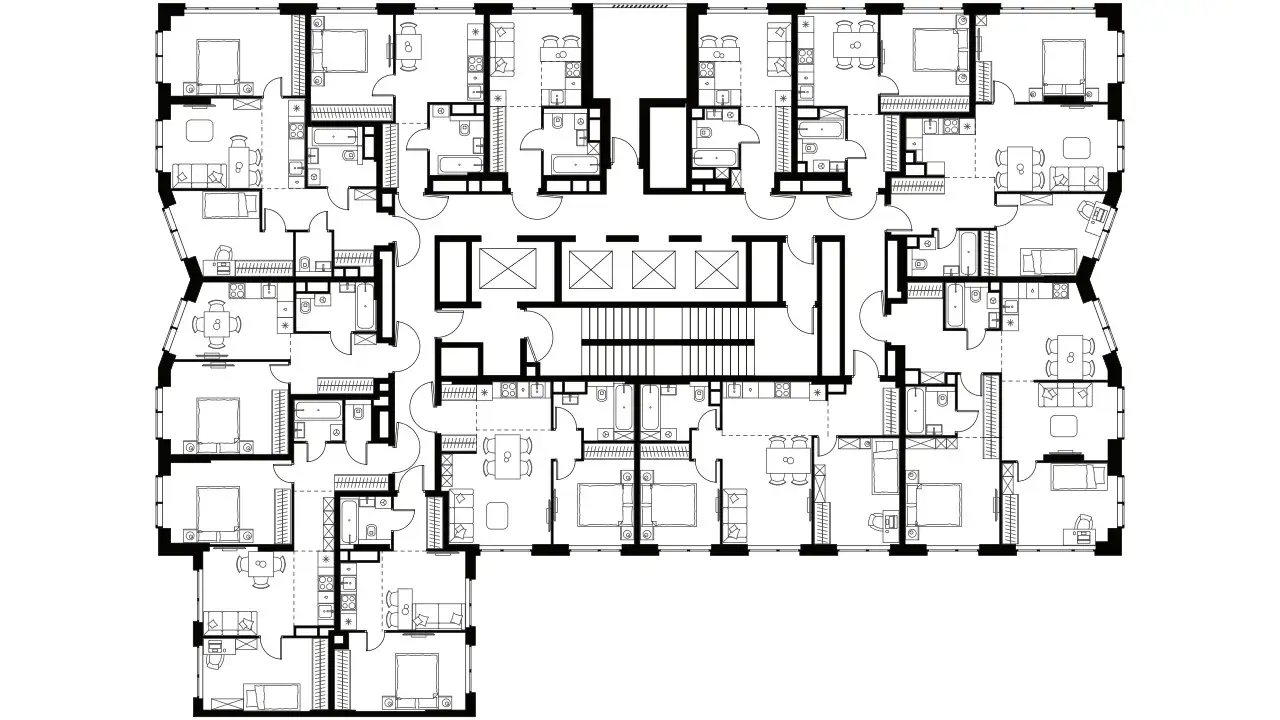 Студия, 22,10 м², 4 эт., ЖК Level Мичуринский, Левел Мичуринский, фотография 2