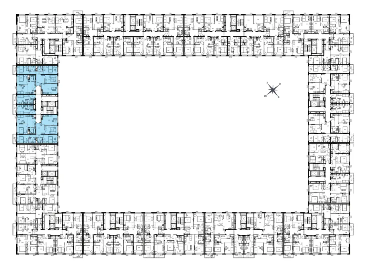 3-х комнатная квартира, 75,97 м², 7 эт., ЖК Эко Видное 2.0, фотография 3