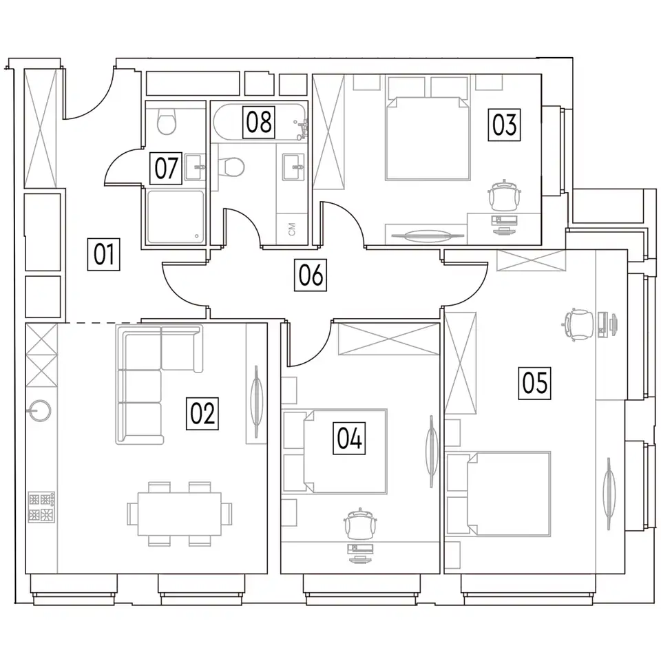 Продам апартаменты, 95,60 м², 21 эт., ЖК Mainstreet, Мэйнстрит, фотография 1