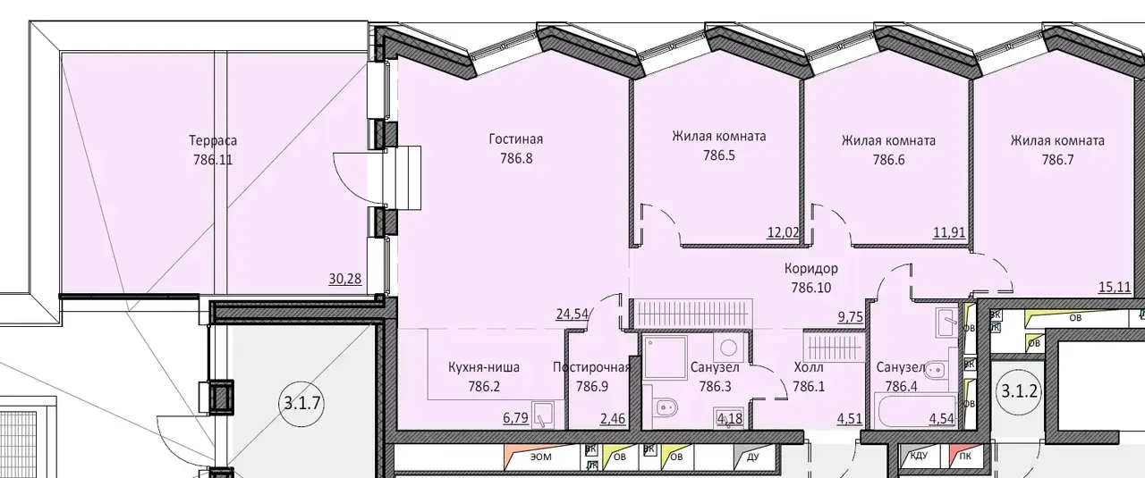 Продам апартаменты, 125,36 м², 14 эт., ЖК Инсайдер, фотография 2