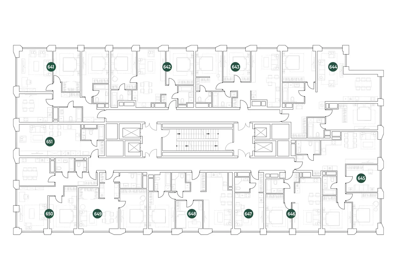 2-х комнатная квартира, 66,93 м², 24 эт., ЖК Very, Вери, фотография 2