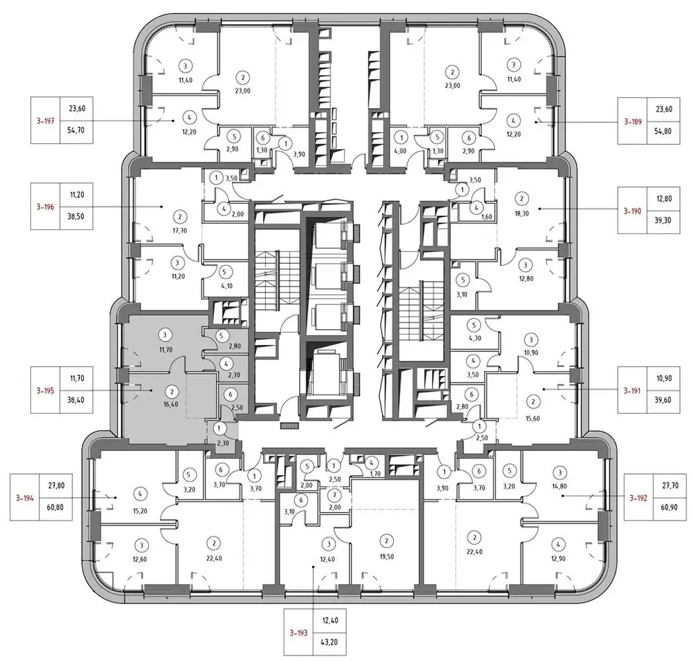 1-но комнатная квартира, 38,40 м², 24 эт., ЖК City Bay, Сити Бэй, фотография 2