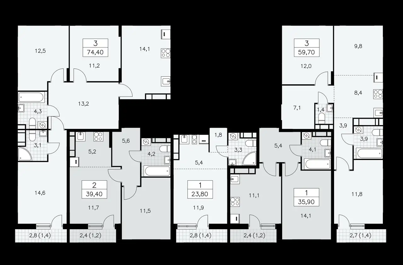 Студия, 23,80 м², 15 эт., ЖК Бунинские Кварталы, фотография 2