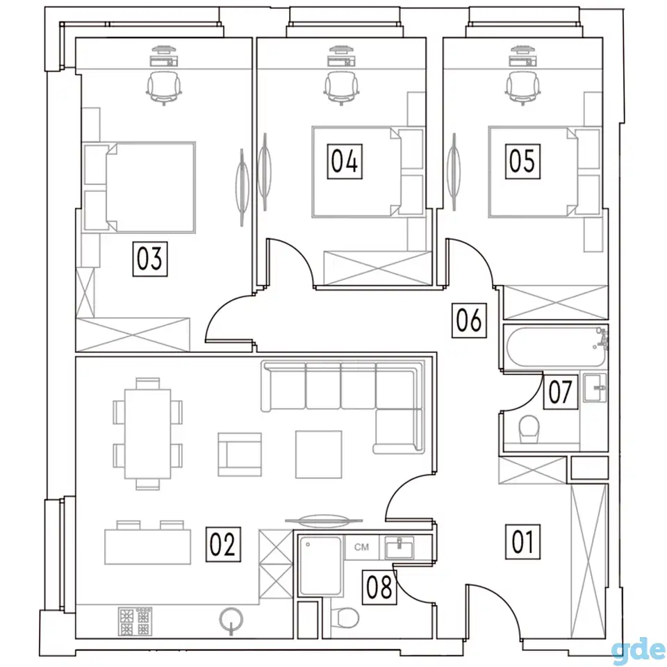 Продам апартаменты, 93,30 м², 5 эт., ЖК Mainstreet, Мэйнстрит, фотография 1
