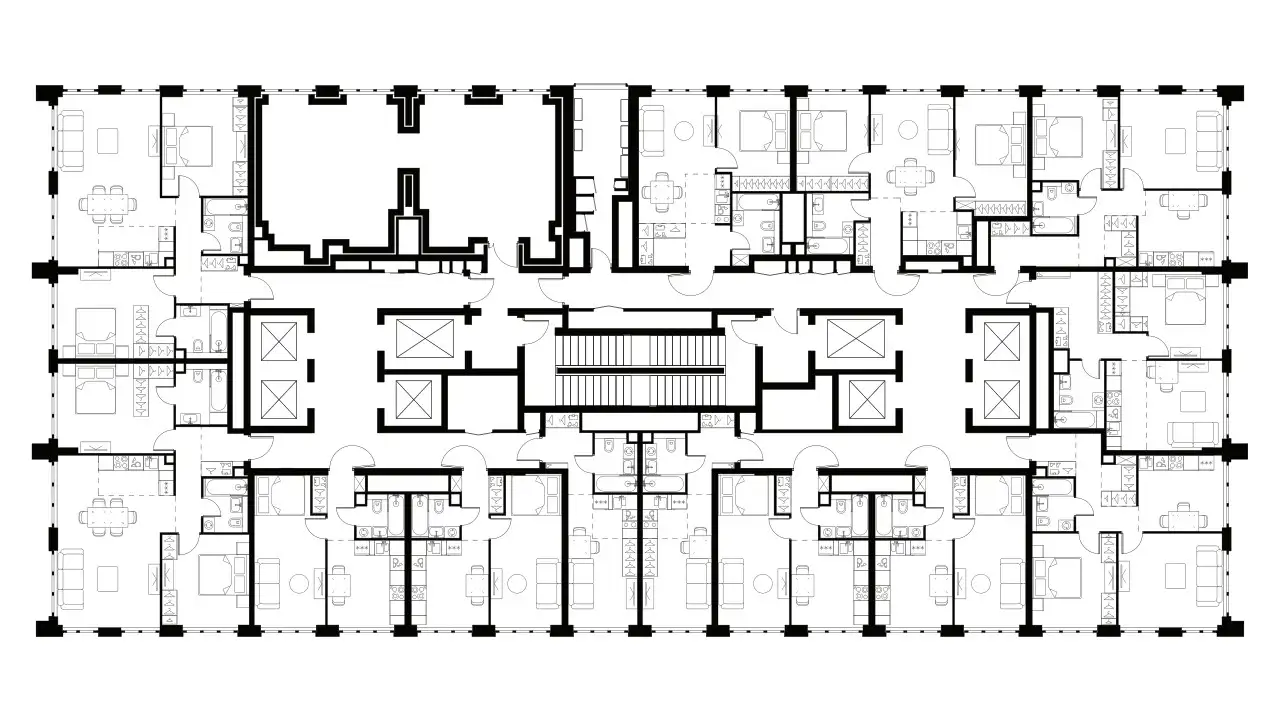 3-х комнатная квартира, 53,10 м², 46 эт., ЖК Level Южнопортовый, Левел Южнопортовый, фотография 2