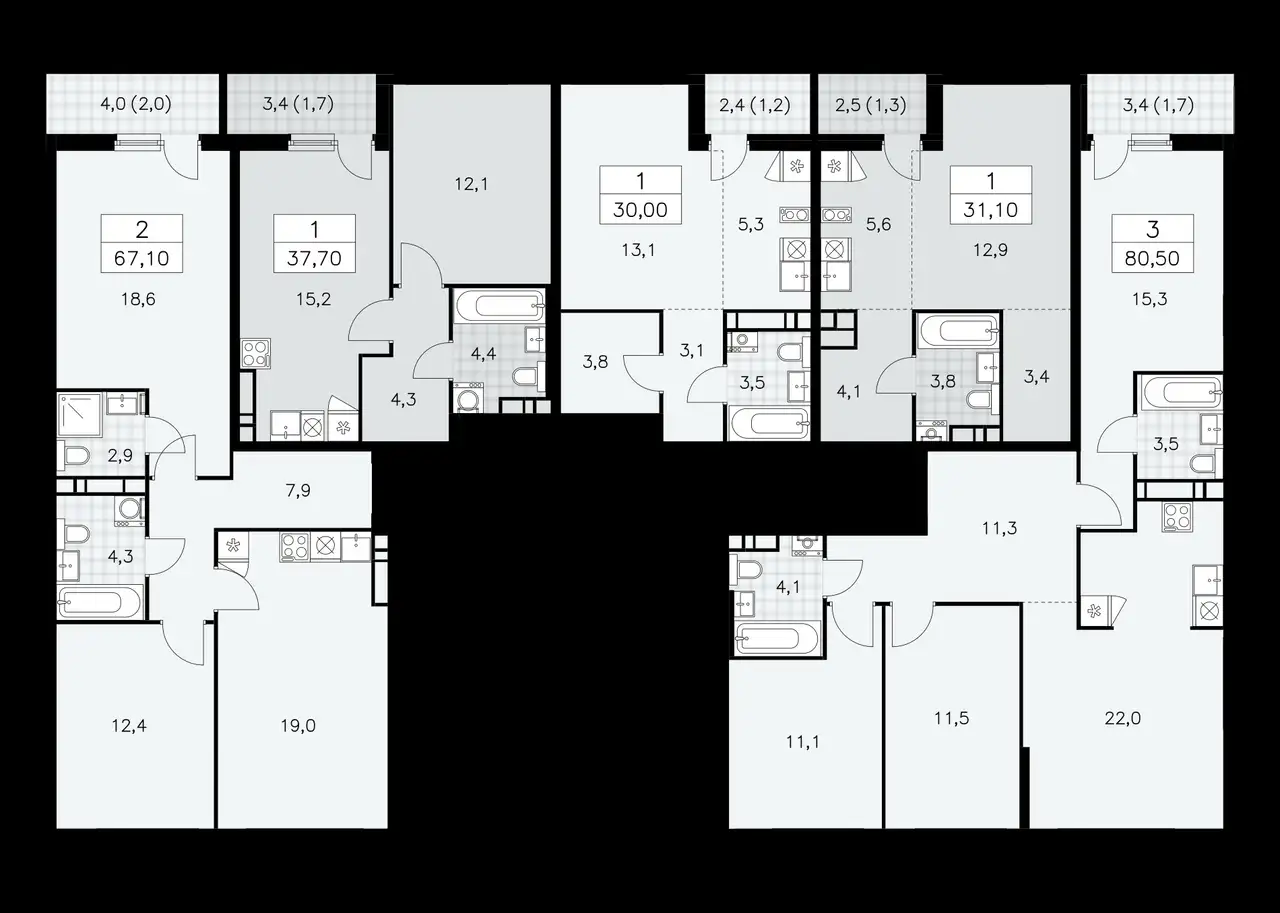 Студия, 31,10 м², 10 эт., ЖК Дзен кварталы, фотография 1