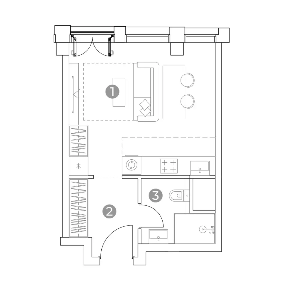 Продам апартаменты, 28,20 м², 22 эт., ЖК Emotion, фотография 1