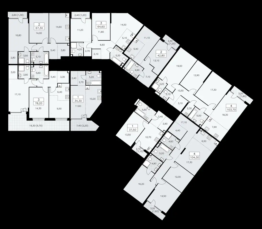 3-х комнатная квартира, 104,30 м², 2 эт., ЖК Дом на Зорге, фотография 1