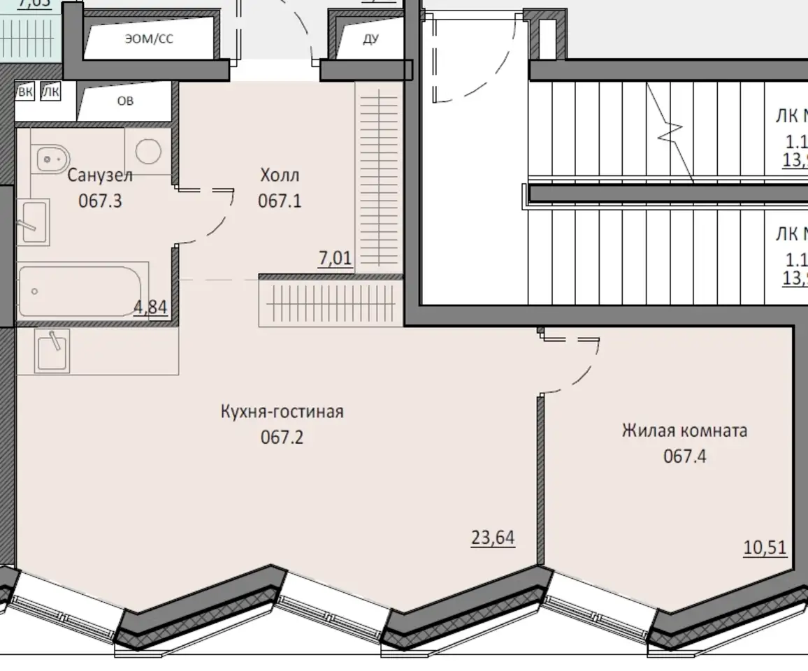 Продам апартаменты, 45,96 м², 10 эт., ЖК Инсайдер, фотография 2