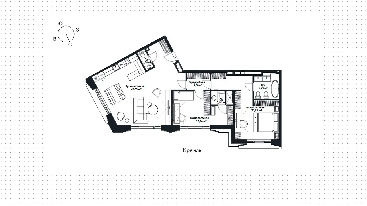Продам апартаменты, 105,77 м², 7 эт., ЖК Cult, Культ, фотография 1