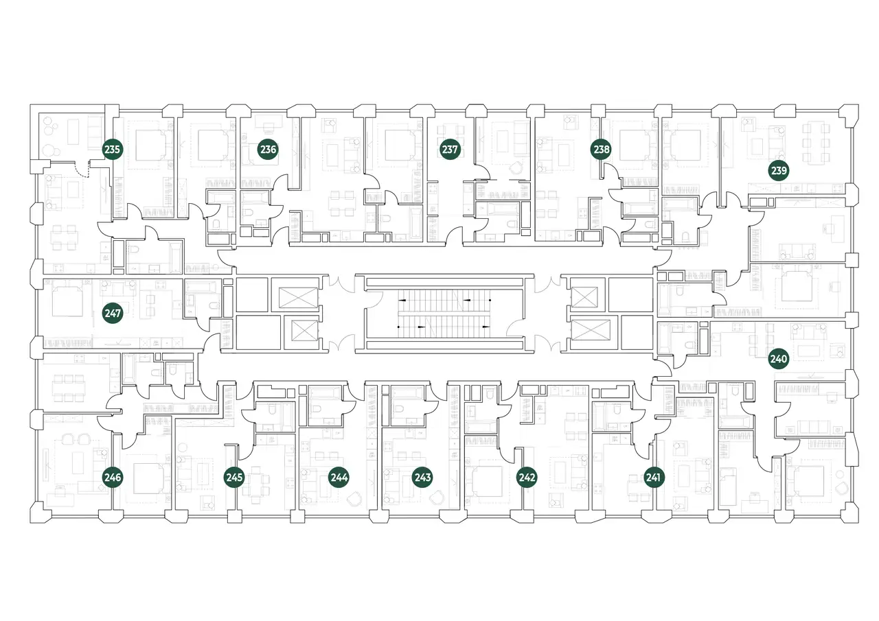 2-х комнатная квартира, 82,45 м², 21 эт., ЖК Very, Вери, фотография 2